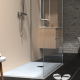 RECEVEUR CEANE 80X140 BLANC + BONDE DUCHA