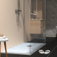 RECEVEUR CEANE 80X160 BLANC + BONDE DUCHA