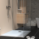 RECEVEUR CEANE 90X120 BLANC + BONDE DUCHA
