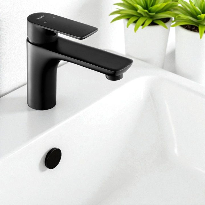 MITIGEUR LAVABO KALIFORNIA NOIR