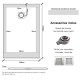 RECEVEUR CEANE 80X120 BLANC + BONDE DUCHA