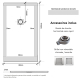 RECEVEUR CEANE 80X160 BLANC + BONDE DUCHA