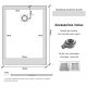 RECEVEUR CEANE 90X120 BLANC + BONDE DUCHA
