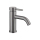 Mitigeur lavabo inox bross&eacute; gun metal avec bonde H 17.3 cm- Alois