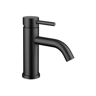 Mitigeur lavabo inox noir mat avec bonde H 17.2 cm- Alois
