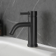Mitigeur lavabo inox noir mat avec bonde H 17.3 cm- Alois