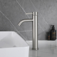 Mitigeur lavabo haut inox brossé avec bonde H 29.3 cm- Alois