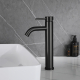 Mitigeur lavabo haut inox noir mat avec bonde H 29.3 cm - Alois