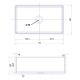 EVIER TIMBRE D OFFICE 765 MM