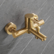 Mitigeur baignoire douche en inox brossé doré - Alois