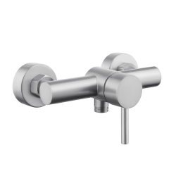 Mitigeur de douche mécanique inox brossé - Alois