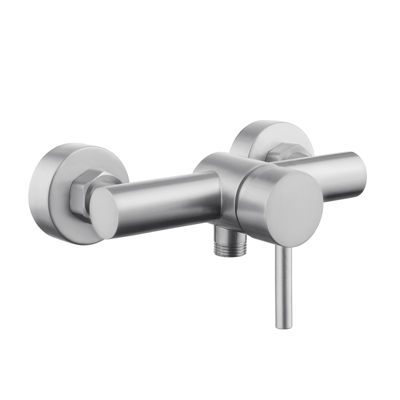 Mitigeur de douche mécanique inox brossé - Alois - PlaneteBain.com