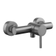 Mitigeur de douche mécanique inox brossé gun metal - Alois