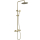 Colonne de douche en inox bross&eacute; dor&eacute; - thermostatique - Alois