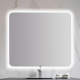 Miroir Salle de Bain - 80x80 cm - Rectangulaire - avec Éclairage Led - ORGANIC