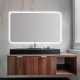 Miroir Salle de Bain - 120x70 cm - Rectangulaire - avec Éclairage Led - ORGANIC