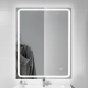 Miroir Salle de Bain - 70x80 cm - Rectangulaire - avec Éclairage Led - MIA