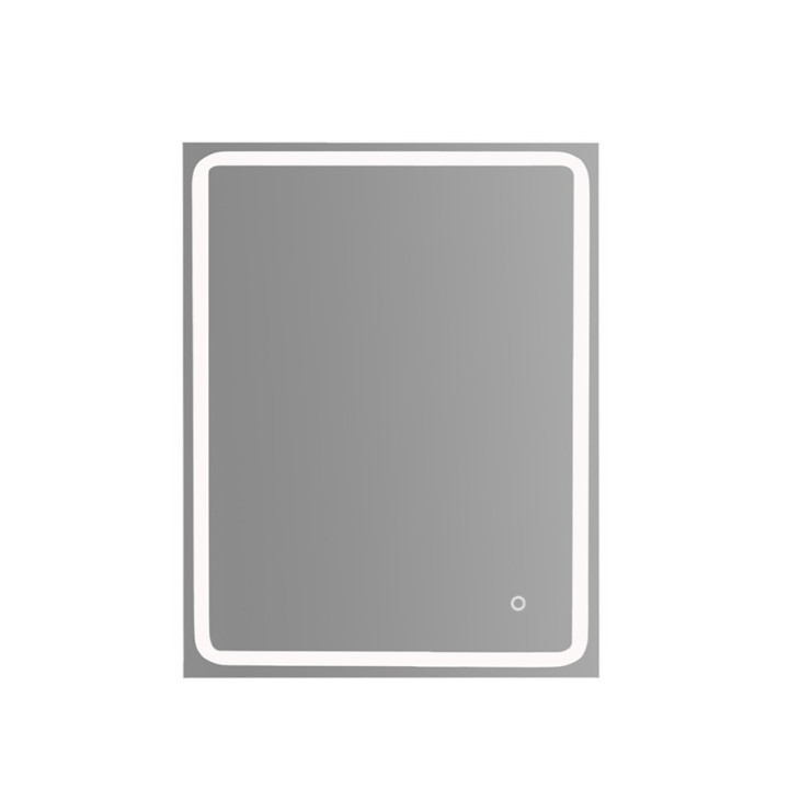 Miroir Salle de Bain - 70x80 cm - Rectangulaire - avec Éclairage Led - MIA
