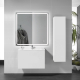 Miroir Salle de Bain - 80x80 cm - Rectangulaire - avec Éclairage Led - MIA