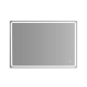 Miroir Salle de Bain - 100x80 cm - Rectangulaire - avec Éclairage Led - MIA