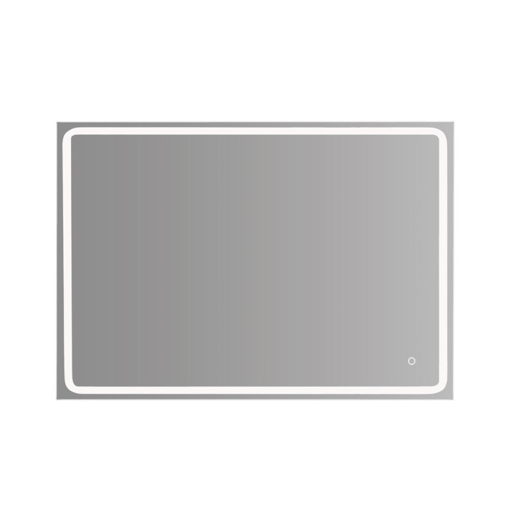 Miroir Salle de Bain - 100x80 cm - Rectangulaire - avec Éclairage Led - MIA