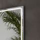 Miroir Salle de Bain - 100x80 cm - Rectangulaire - avec Éclairage Led - MIA