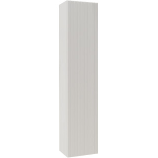 Meuble colonne salle de bain 140 cm suspendu - Blanc strié mat - Karaib 2