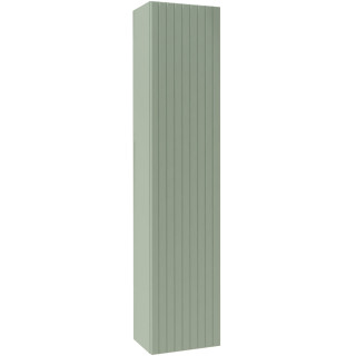 Meuble colonne salle de bain 140 cm suspendu - Vert strié mat - Karaib 2