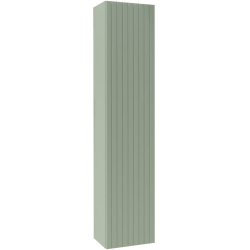 Meuble colonne salle de bain 140 cm suspendu - Vert strié mat - Karaib 2