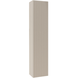 Meuble colonne salle de bain 140 cm suspendu - Cachemire strié mat - Karaib 2