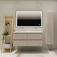 Meuble salle de bain 120 cm - Double vasque céramique - Cachemire mat - A suspendre - Karaib 2