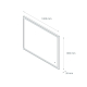 Miroir Salle de Bain - 100x80 cm - Rectangulaire - avec Éclairage Led - MIA