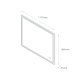 Miroir Salle de Bain - 120x80 cm - Rectangulaire - Anti-buée - Dimmable - avec Éclairage Led - MIA