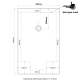 Receveur de douche extra plat noir en 90x140cm