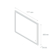 Miroir Salle de Bain - 140x80 cm - Rectangulaire - avec Éclairage Led - MIA