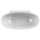 BAIGNOIRE ILOT AGATA OVALE 165X80 - 140 L - BLANC BRILLANT