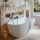 BAIGNOIRE ILOT AGATA OVALE 165X80 - 140 L - BLANC MAT