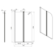 PARE BAIGNOIRE 2 VOLETS PIVOTANT KORDO 80 CM