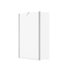 PARE BAIGNOIRE OBLIK 80 + 27 2 VOLETS FIXE + PIVOTANT CHROME