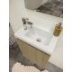 Pack lave mains avec miroir Porto Chêne hamilton - Marque allibert