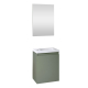 Pack lave mains avec miroir Porto Vert de gris - Marque allibert