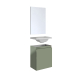 Pack lave mains avec miroir Porto Vert de gris - Marque allibert