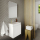 Pack lave mains avec miroir Porto Blanc brillant - Marque allibert