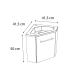 MEUBLE LM ANGLE CORNER NOIR ALLIBERT
