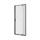Porte de douche pivotante extensible 78-91x200 cm aluminium noir 6 mm anticalcaire réversible Laja