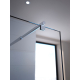 Barre de fixation renfort pour paroi fixe douche chromé extensible 66-100 Allibert