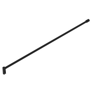 Barre de fixation renfort pour paroi fixe douche noir mat recoupable 120.9 cm Allibert