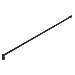 Barre de fixation renfort pour paroi fixe douche noir mat recoupable 120.9 cm Allibert
