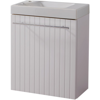 Meuble lave-mains Strié Blanc Solo