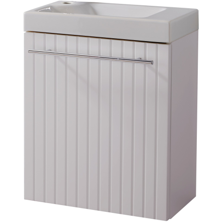 Meuble lave-mains Strié Blanc Solo